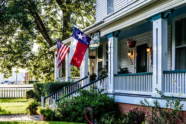 Texas home porch