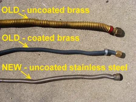 Special Notes About Uncoated Brass Appliance Connectors